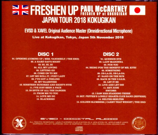Paul McCartney/Tokyo,Japan 11.5.2018 & SC Omnidirectional Mic Ver. - Image 2