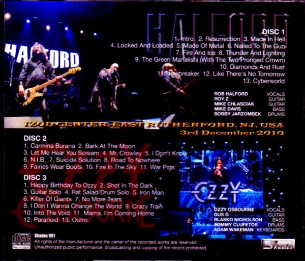 Ozzy Osbourne,Halford/NJ,USA 2010 - Image 2