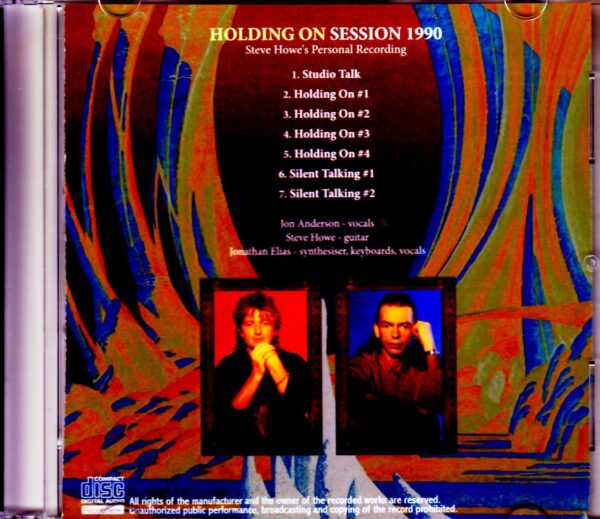 Yes Jon Anderson,Steve Howe,Jonathan Elias/Holding On Session 1990 - Image 2