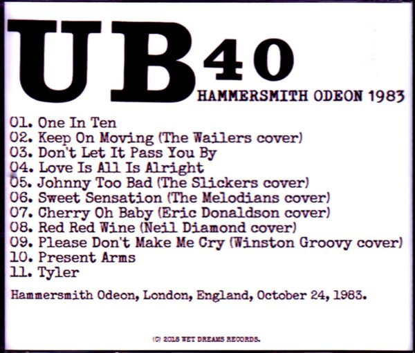 UB 40/London,UK 1983 - Image 2
