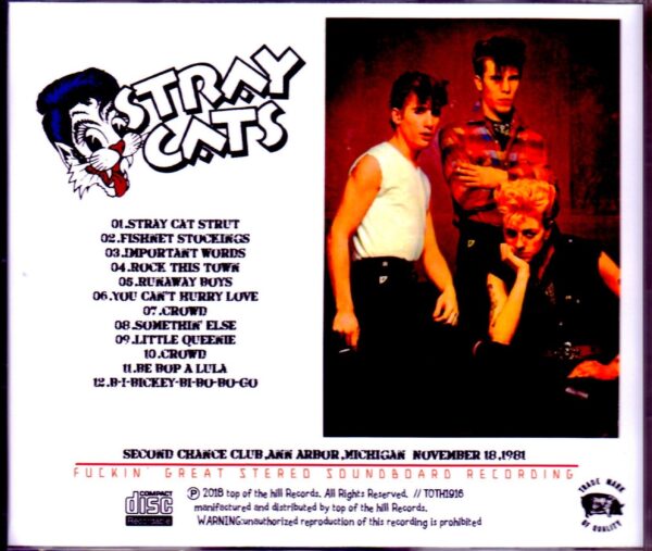 Stray Cats/MI, USA 1981 - Image 2
