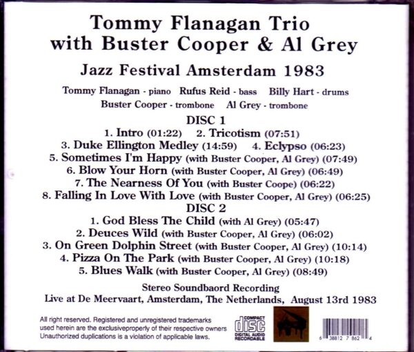 Tommy Flanagan Trio/Netherlands 1983 - Image 2