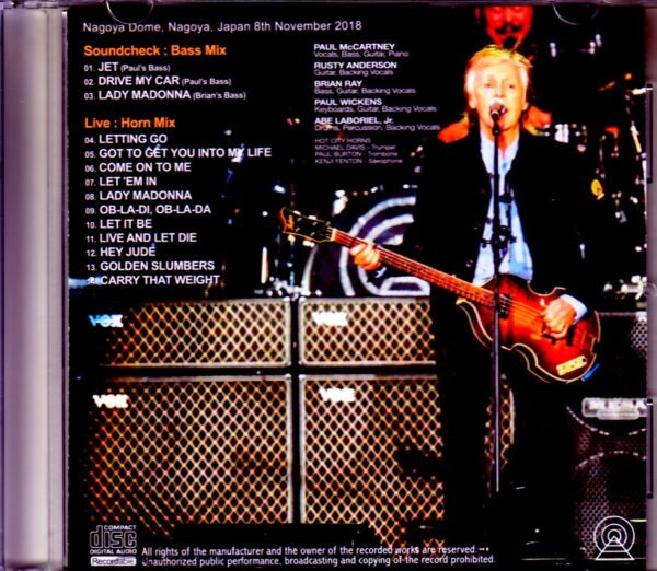 Paul McCartney/Aichi,Japan 2018 & SC IEM Ver. - Image 2