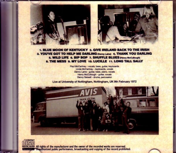 Paul McCartney,Wings/UK 1972 Raw Tapes - Image 2