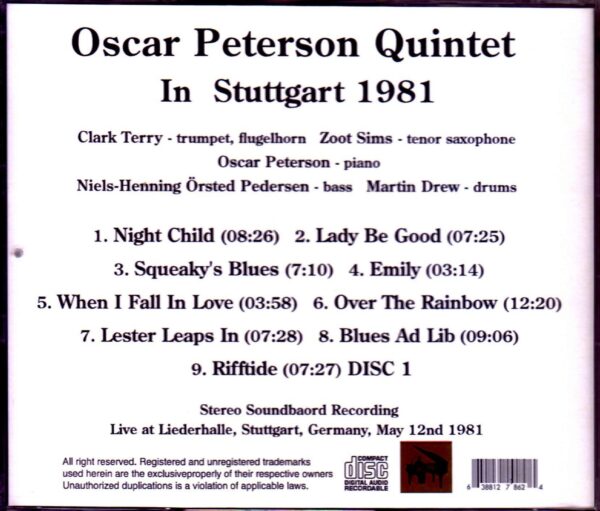 Oscar Peterson Quintet/Germany 1981 - Image 2