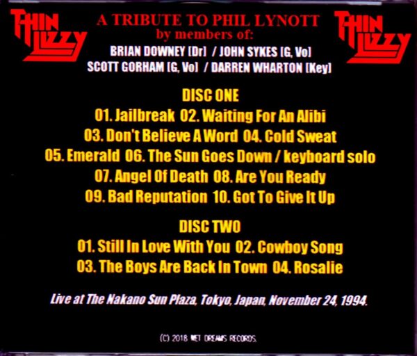 Thin Lizzy/Tokyo,Japan 1994 - Image 2