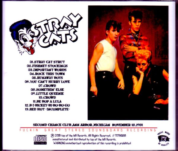 Stray Cats/MI, USA 1981 - Image 2