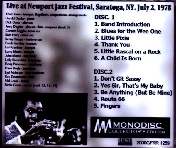 Thad Jones Lewis Orchestra/NY,USA 1978 - Image 2