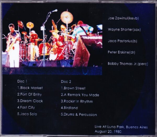 Weather Report/Argentina 1980 - Image 2