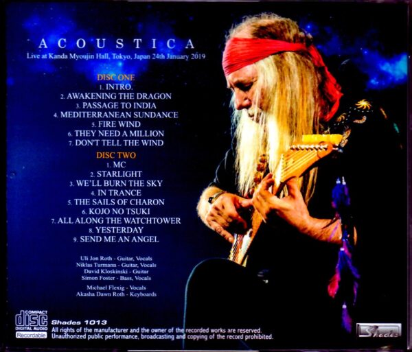 Uli Jon Roth/Tokyo,Japan 1.24.2019 - Image 2