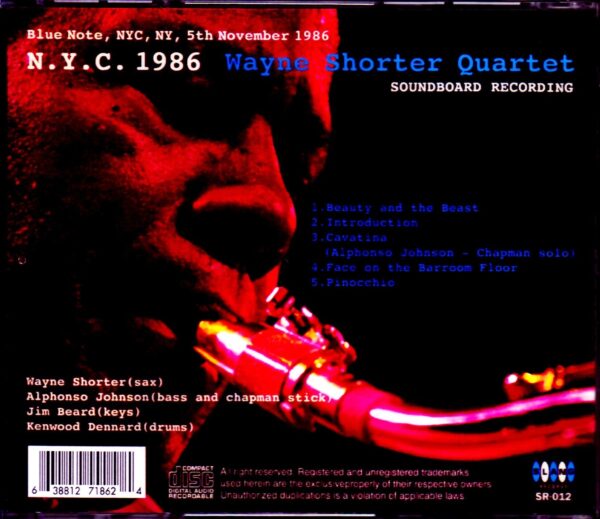 Wayne Shorter Quartet/NY,USA 1986 - Image 2