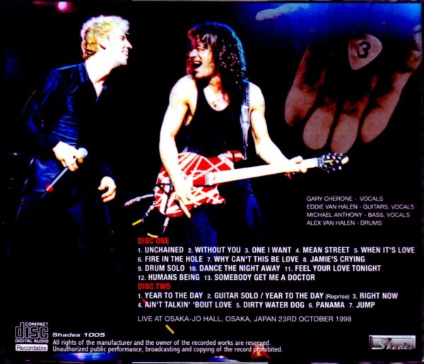 Van Halen/Osaka, Japan 1998 - Image 2