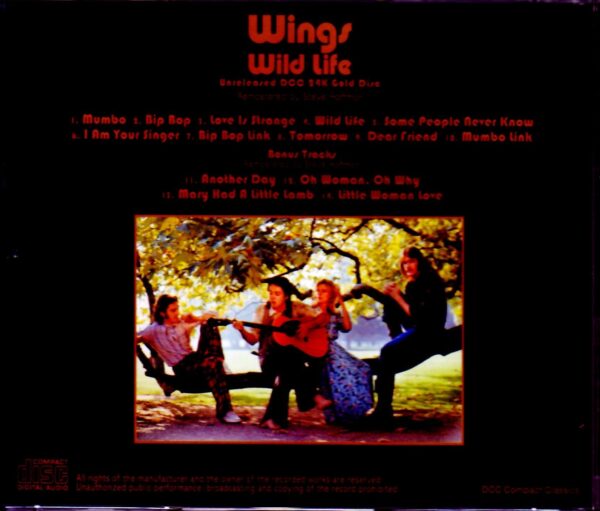Paul McCartney,Wings/Wild Life DCC Compact Classics Remaster - Image 2