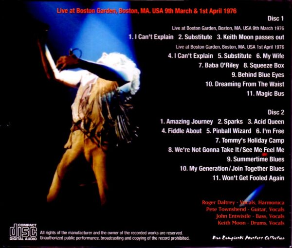 The Who/MA, USA 1976 2 Days - Image 2