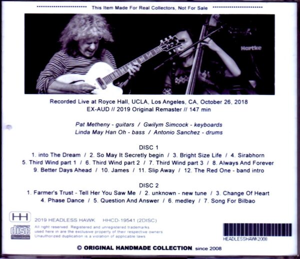 Pat Metheny/CA,USA 2018 - Image 2