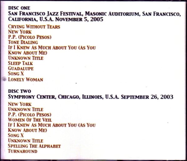 Ornette Coleman Quartet/CA,USA 2005 & more - Image 2