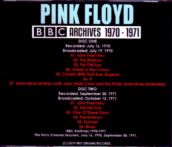 Pink Floyd/London,UK BBC Archives 1970-1971 - Image 2