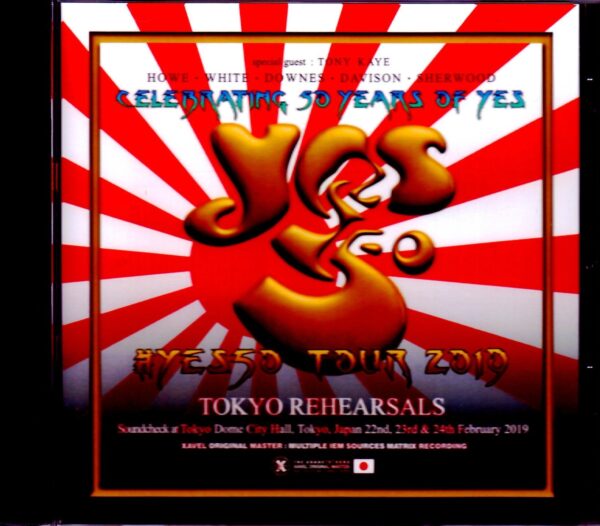 Yes/Tokyo,Japan 2019 Rehearsals