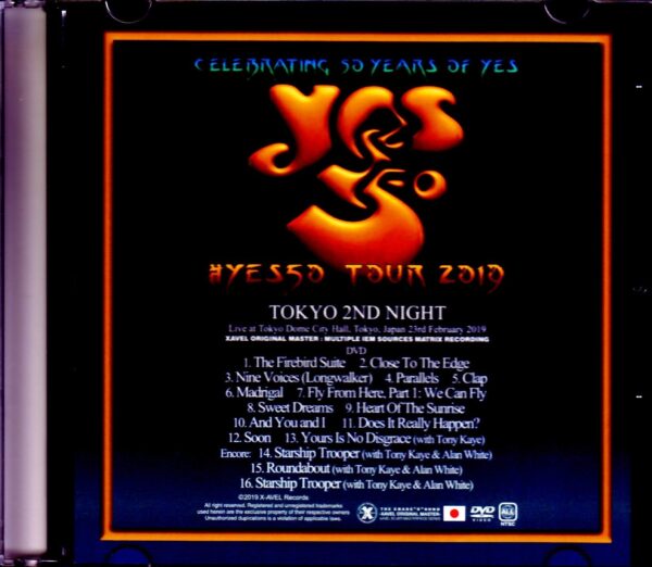 Yes/Tokyo,Japan 2.23.2019 IEM Matrix S & V Ver. - Image 3