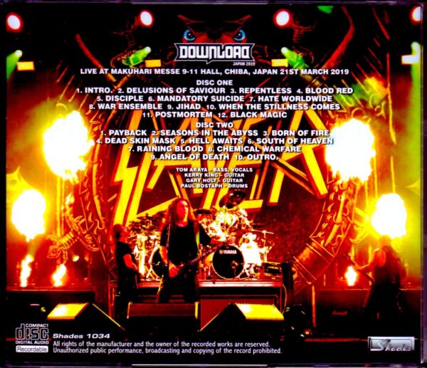 Slayer/Chiba,Japan 2019 - Image 2