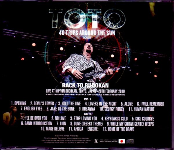 Toto/Tokyo,Japan 2019 S & V IEM Matrix Ver. - Image 2