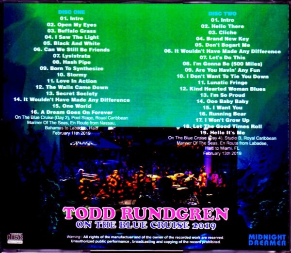 Todd Rundgren/FL,USA 2019 - Image 2