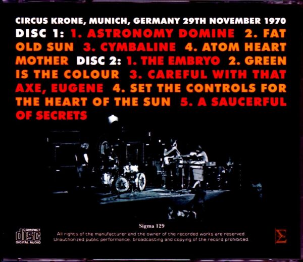 Pink Floyd/Germany 11.29.1970 Upgrade - Image 2