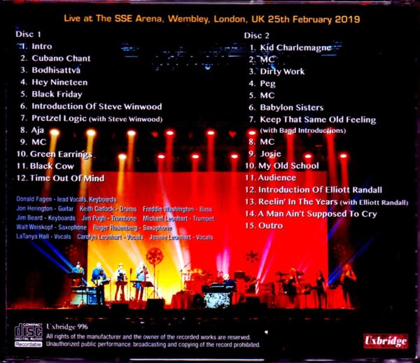 Steely Dan/London,UK 2019 - Image 2