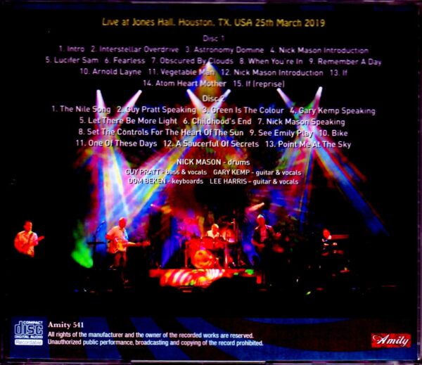Nick Mason's Saucerful of Secrets/TX,USA 2019 - Image 2