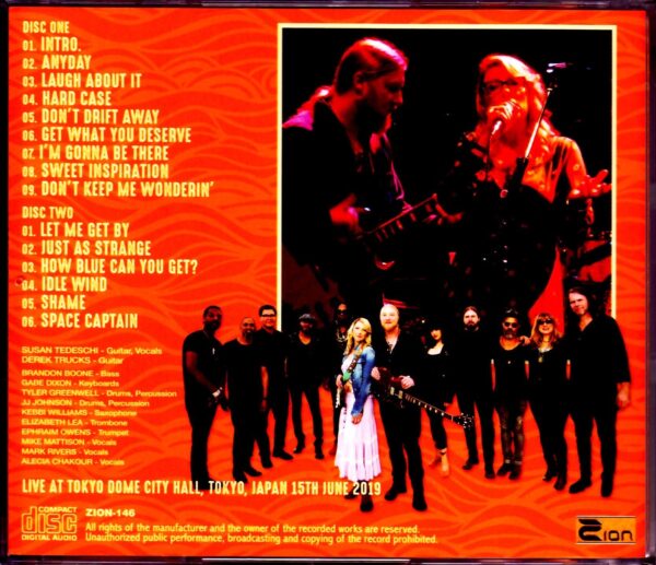 Tedeschi Trucks Band/Tokyo,Japan 6.15.2019 Upgrade - Image 2