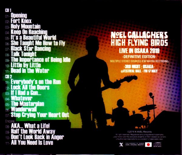 Noel Gallagher's High Flying Birds/Osaka,Japan 2019 IEM Matrix Ver. - Image 2