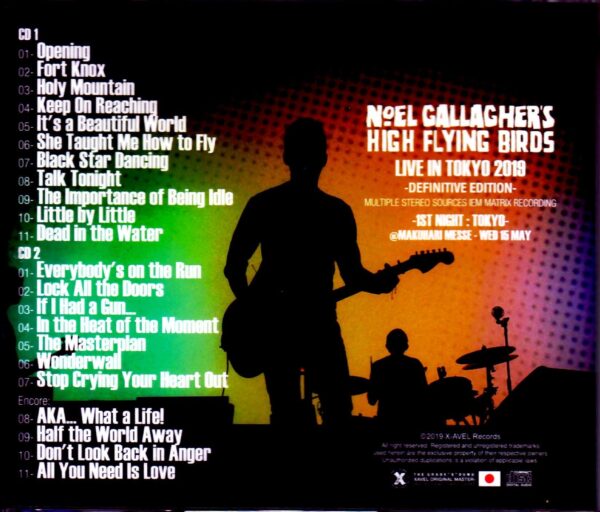 Noel Gallagher's High Flying Birds/Tokyo,Japan 2019 IEM Matrix Ver. - Image 2