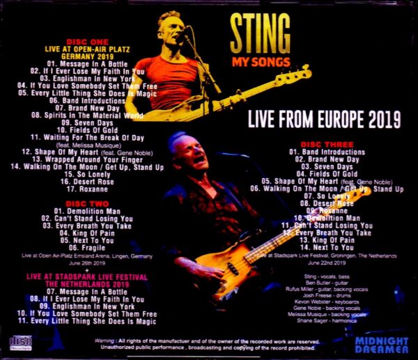Sting/Germany 2019 & more - Image 2