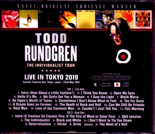 Todd Rundgren/Tokyo,Japan 2019 S & V - Image 2