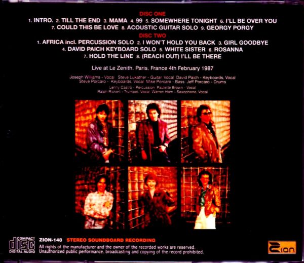 Toto/France 1987 Upgrade - Image 2