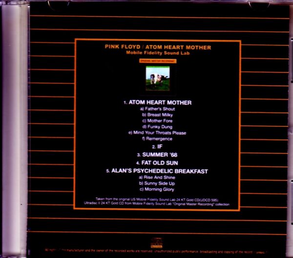 Pink Floyd/Atom Heart Mother Mobile Fidelity Sound - Image 2