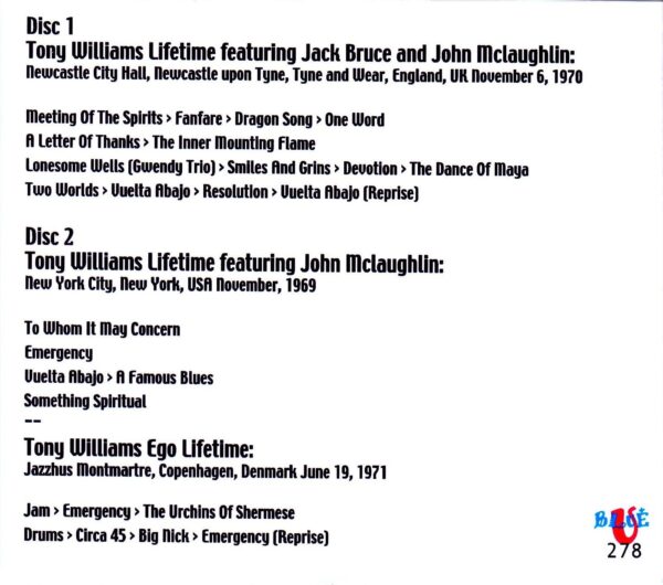 Tony Williams Lifetime/Live Collection 1969-1970 - Image 2