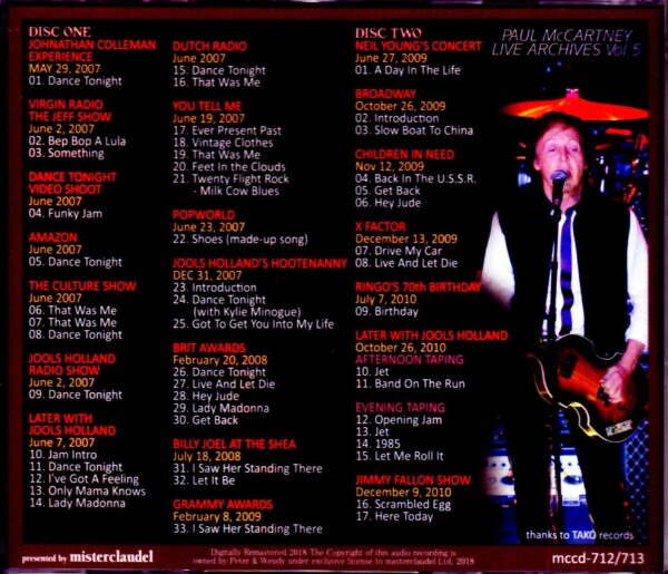 Paul McCartney/Live Archives 2007-2010 - Image 2