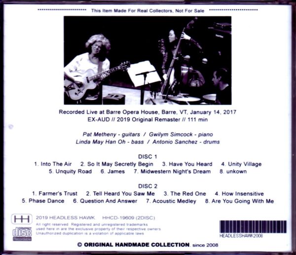 Pat Metheny Quartet/VT,USA 2017 - Image 2