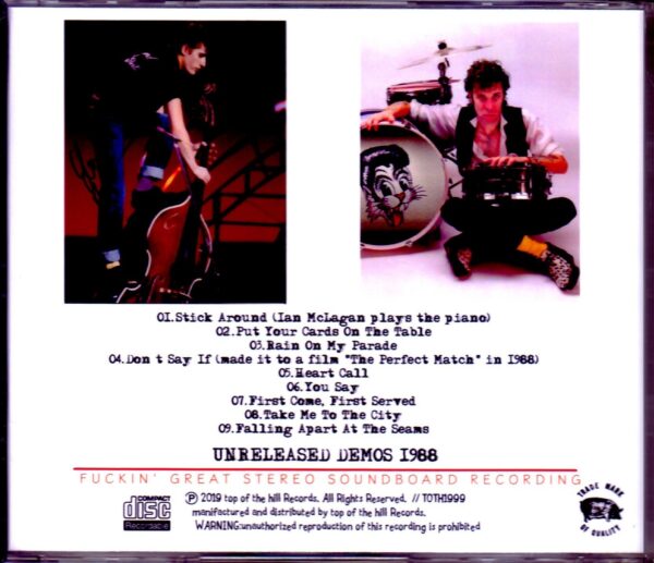 Slim Jim Phantom,Lee Rocker & Tim Torrance/Unreleased Demos 1988 - Image 2