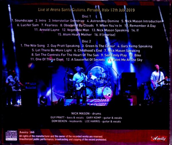 Nick Mason's Saucerful of Secrets/Italy 2019 - Image 2