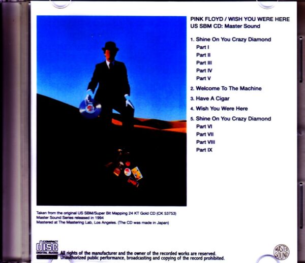 Pink Floyd/Wish you were Here US SBM CD Master Sound - Image 2