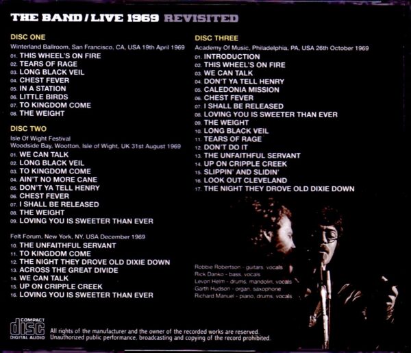 The Band/Live Compilation 1969 Upgrade - Image 2