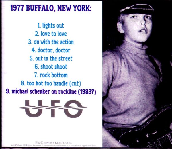 UFO,Michael Schenker/NY,USA 1977 - Image 2