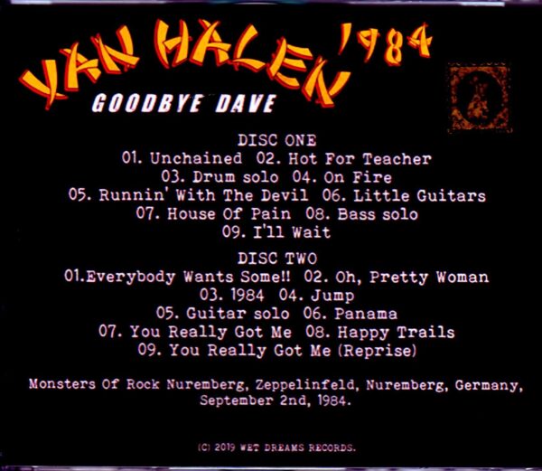 Van Halen/Germany 1984 - Image 2