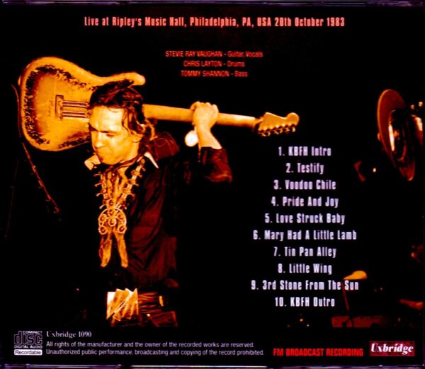 Stevie Ray Vaughan/PA, USA 1983 - Image 2