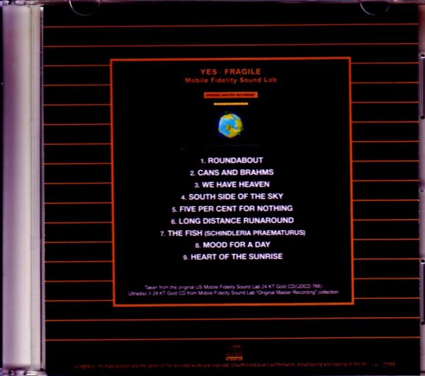 Yes/Fragile Original US Mobile Fidelity Sound Lab - Image 2
