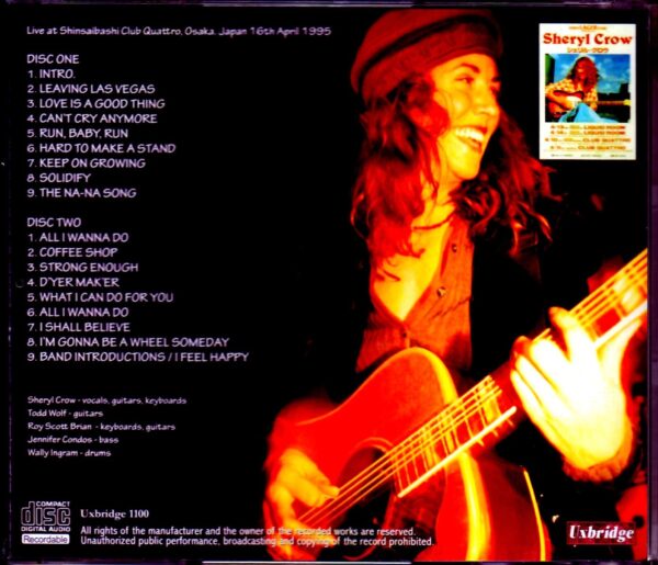 Sheryl Crow/Osaka, Japan 1995 - Image 2