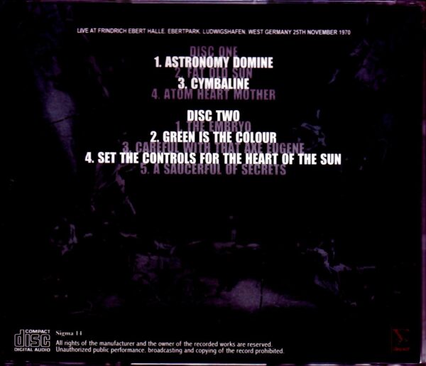 Pink Floyd/Wst Germany 11.25.1970 - Image 2