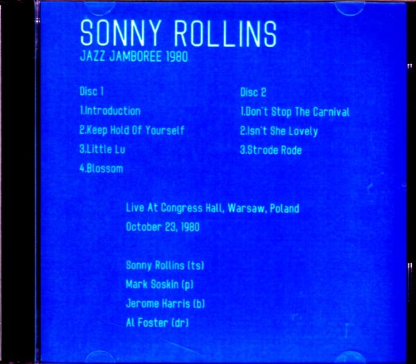 Sonny Rollins/Poland 1980